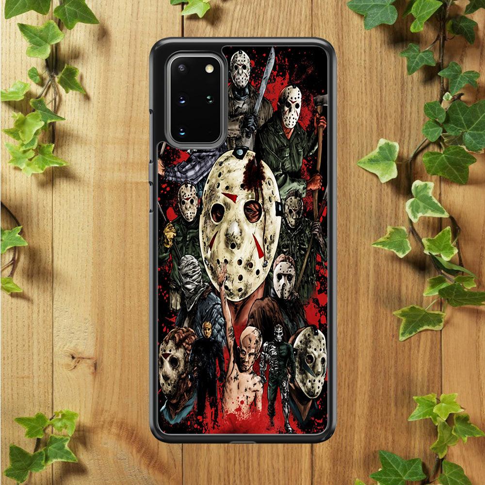 Jason Voorhees Friday the 13th Samsung Galaxy S20 Plus Case-Rubber / Black (2D Case)-Xtracase
