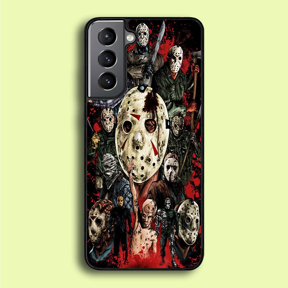 Jason Voorhees Friday the 13th Samsung Galaxy S21 Case-Plastic / Full Wrap (3D Case)-Xtracase