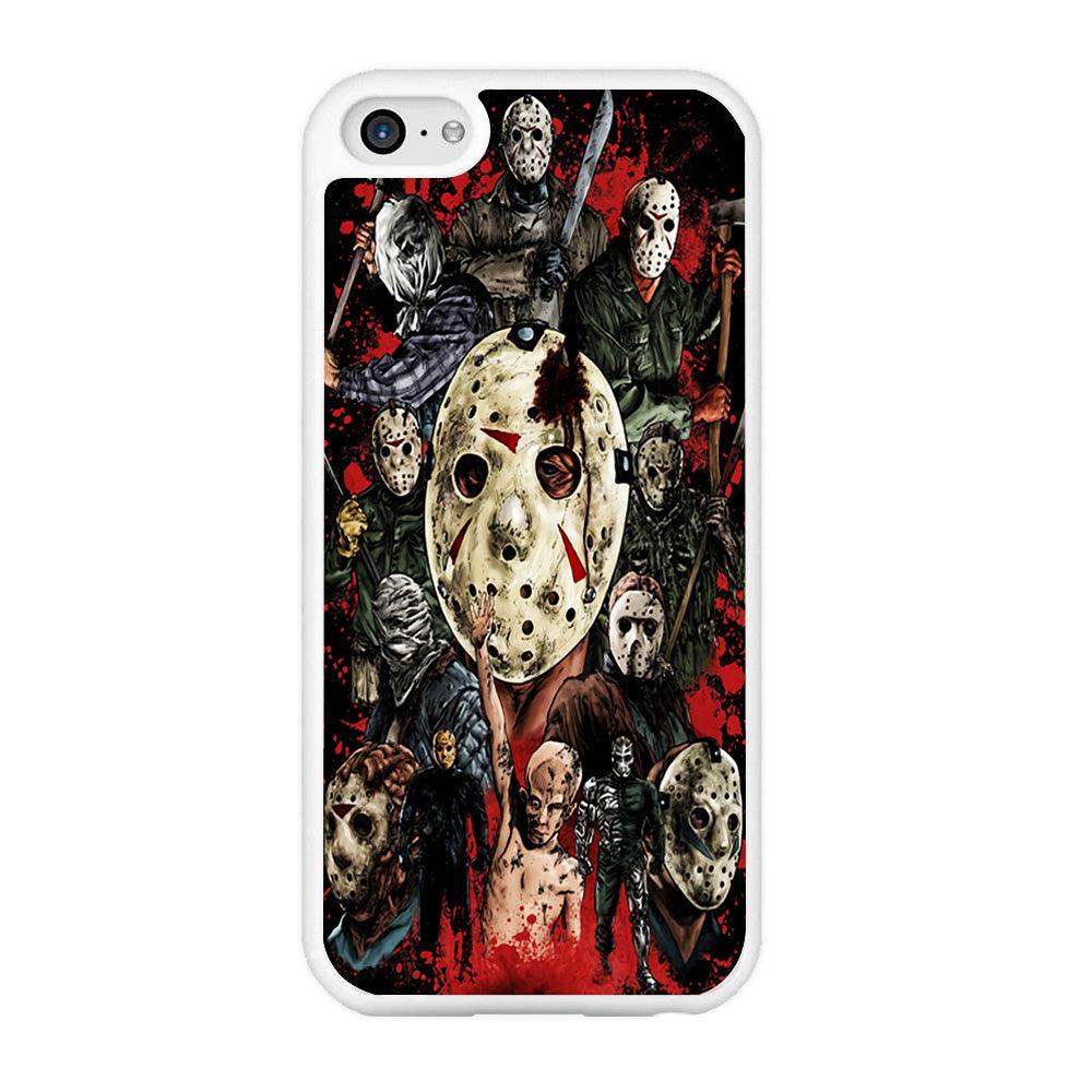 Jason Voorhees Friday the 13th iPhone 5 | 5s Case-Rubber / White (2D Case)-Xtracase