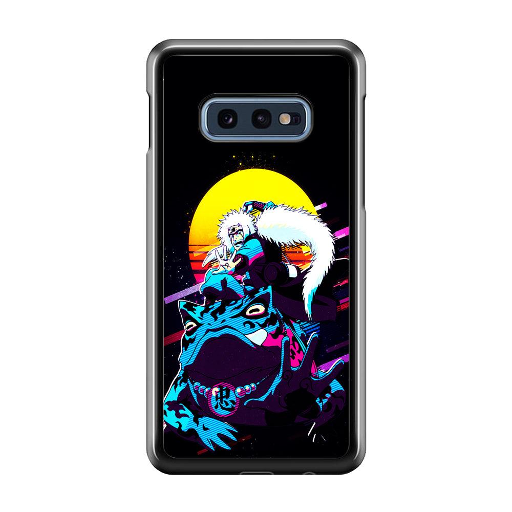 Jiraiya Sitting on Gamabunta Samsung Galaxy S10E Case-Rubber / White (2D Case)-Xtracase