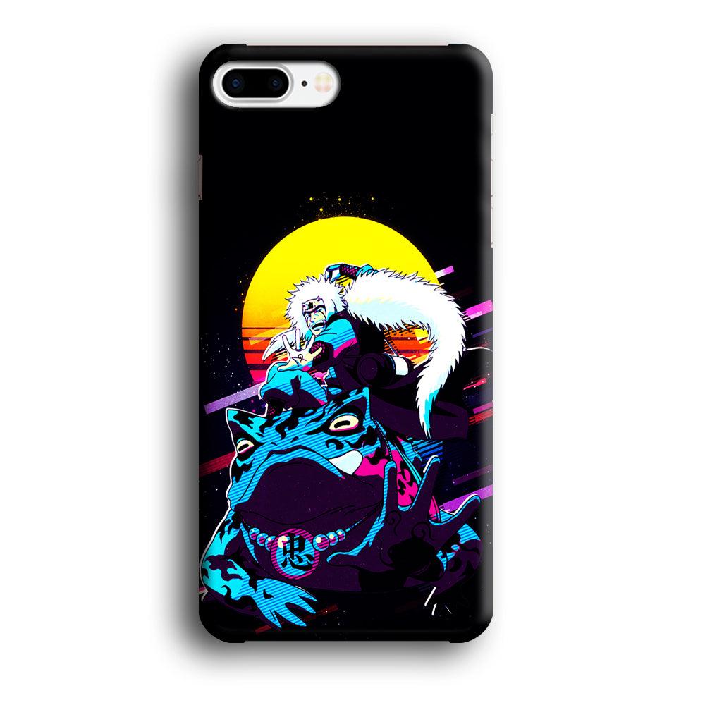 Jiraiya Sitting on Gamabunta iPhone 8 Plus Case-Plastic / Full Wrap (3D Case)-Xtracase