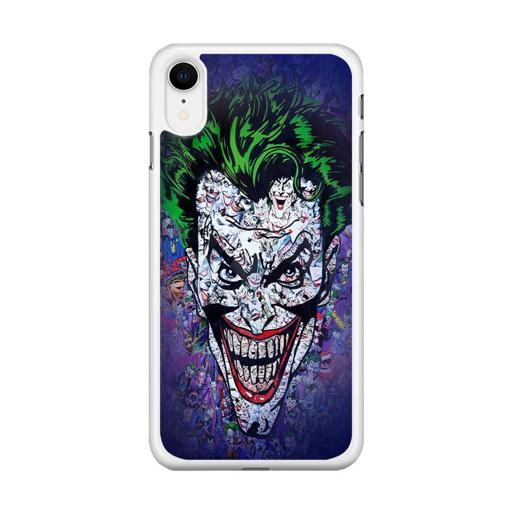 Joker Art iPhone XR Case-Rubber / White (2D Case)-Xtracase