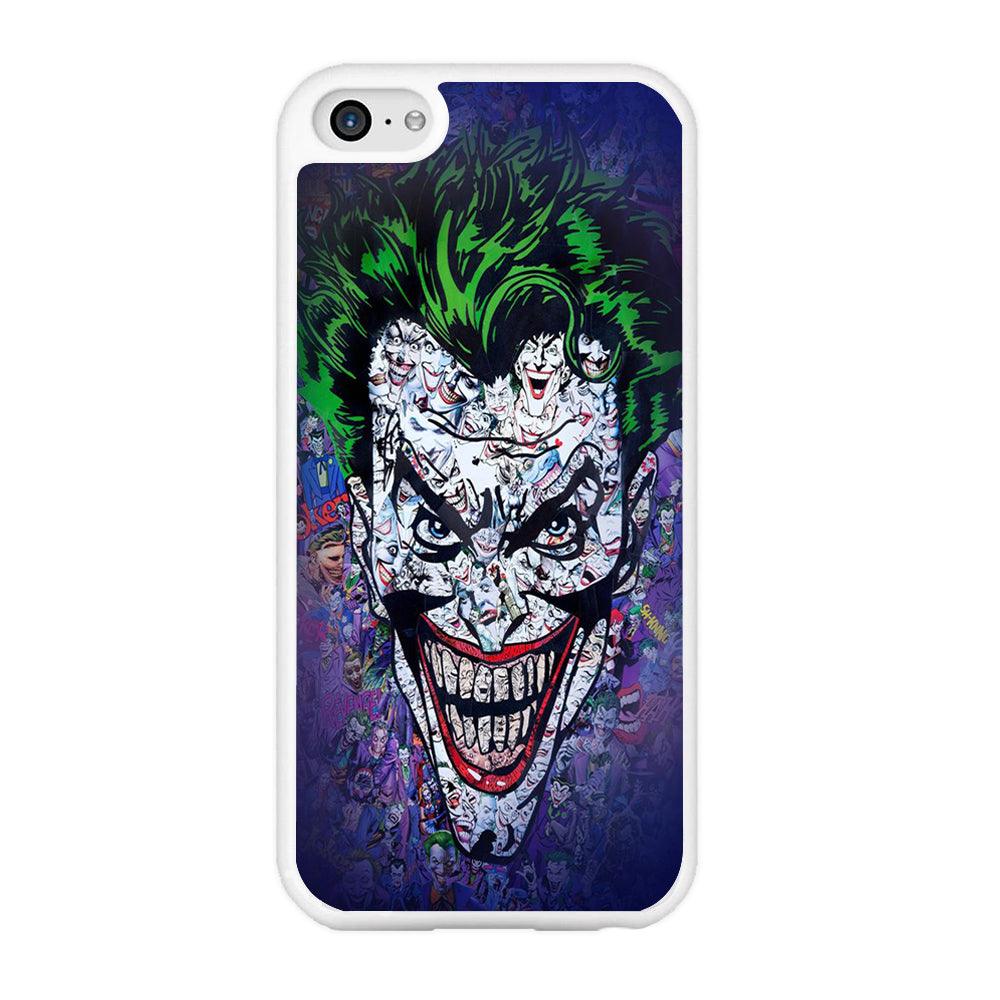 Joker Art iPhone 5 | 5s Case-Rubber / White (2D Case)-Xtracase