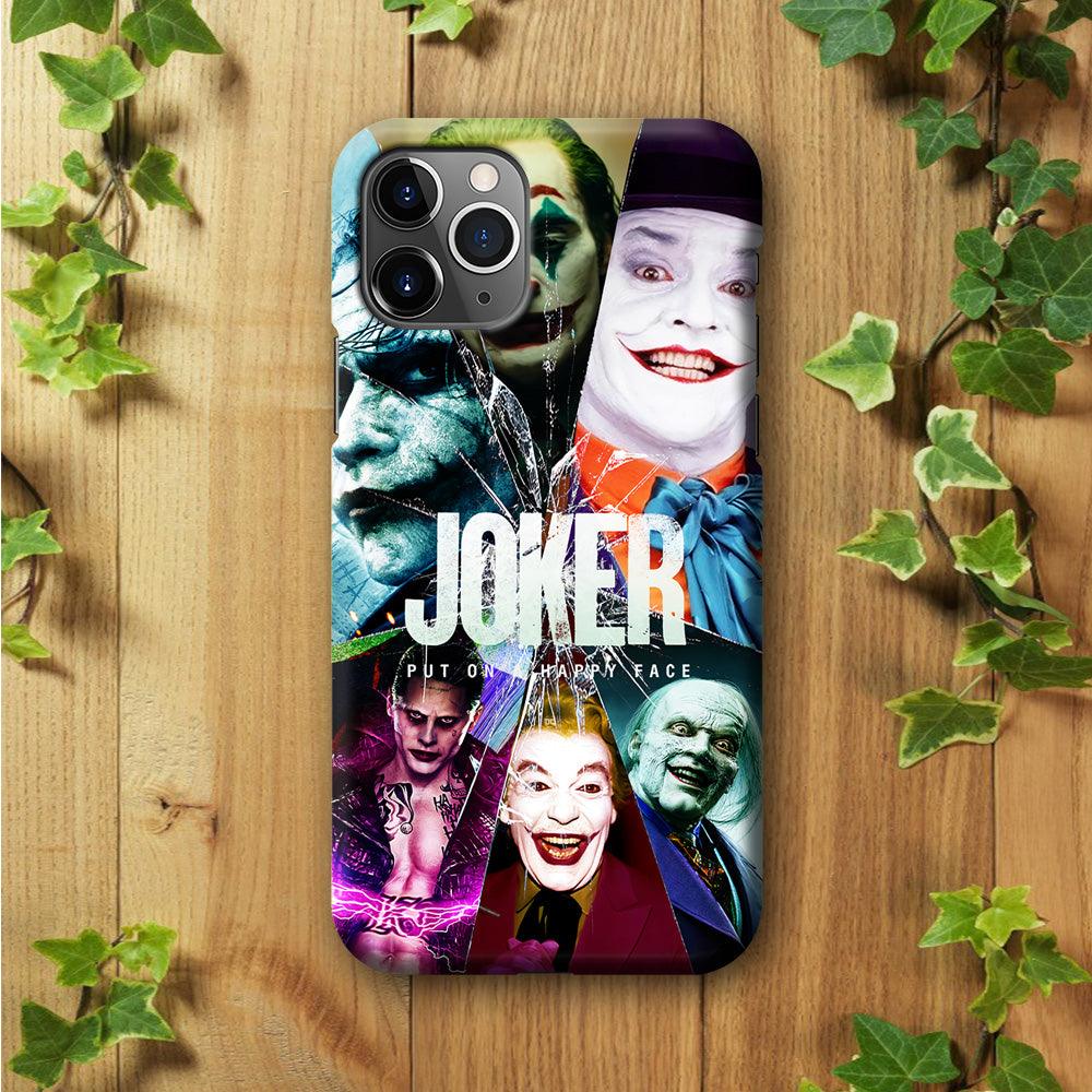 Joker Happy Face iPhone 11 Pro Case-Plastic / Full Wrap (3D Case)-Xtracase