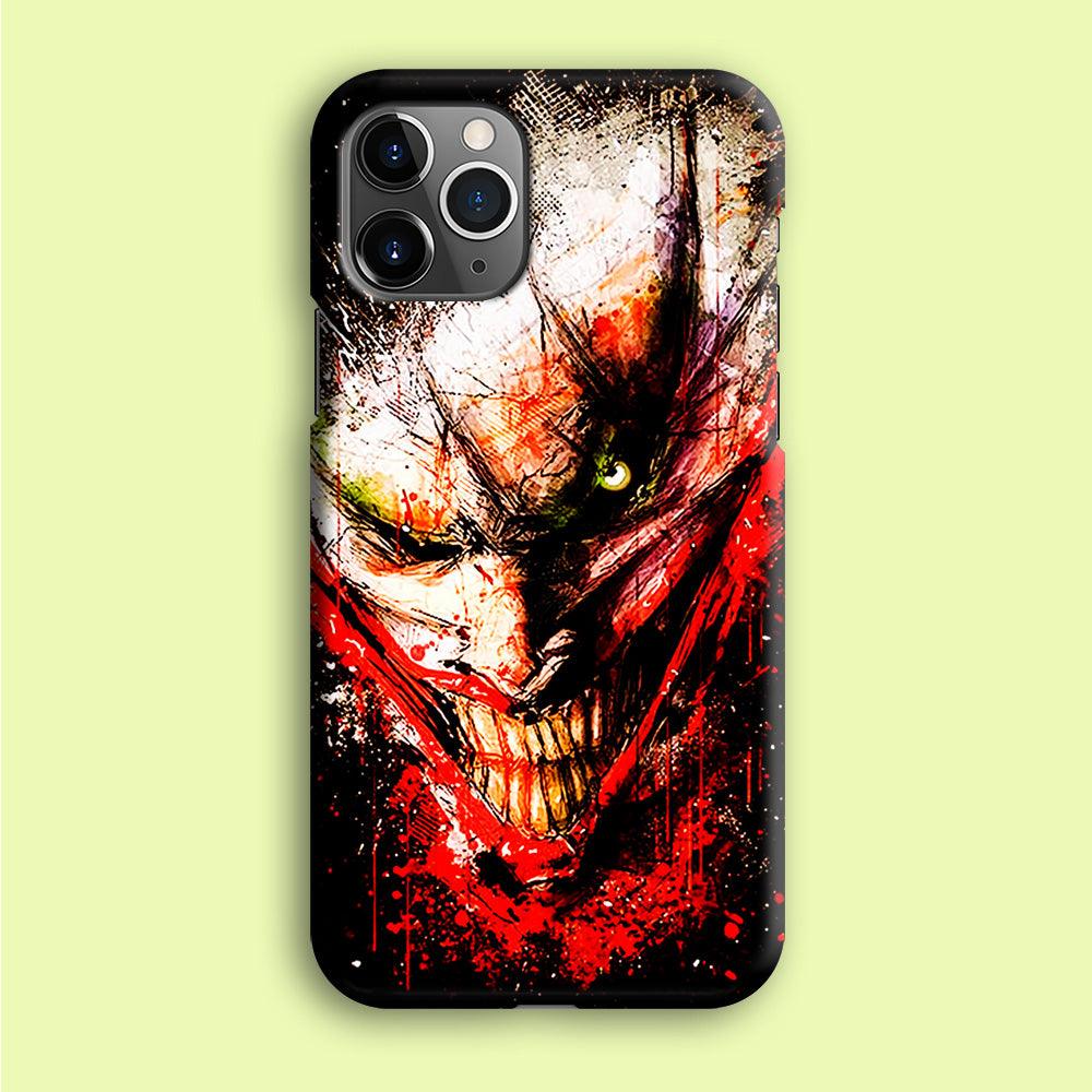 Joker Smile Abstract iPhone 12 Pro Case-Plastic / Full Wrap (3D Case)-Xtracase