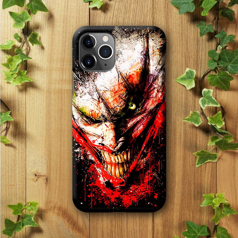 Joker Smile Abstrac iPhone 11 Pro Max Case-Plastic / Full Wrap (3D Case)-Xtracase