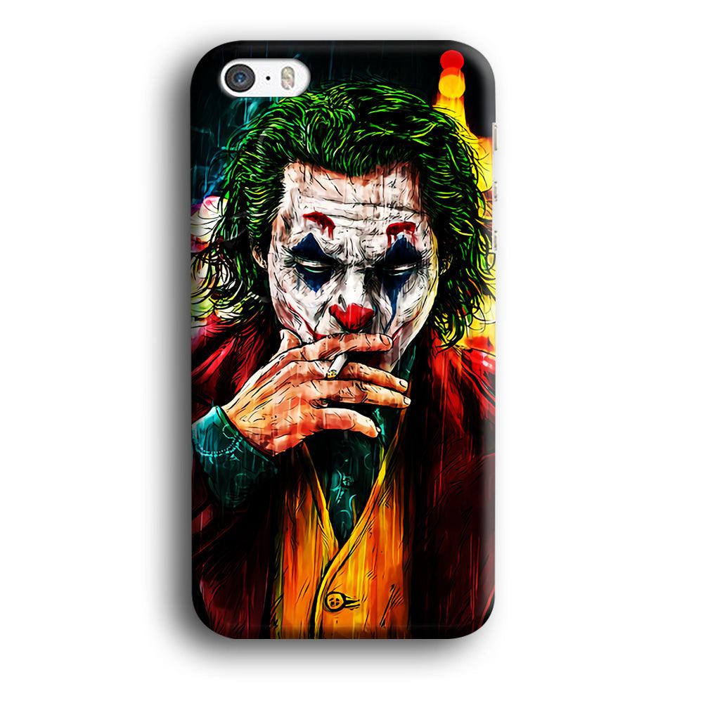Joker Smoking Painting iPhone 5 | 5s Case-Plastic / Full Wrap (3D Case)-Xtracase