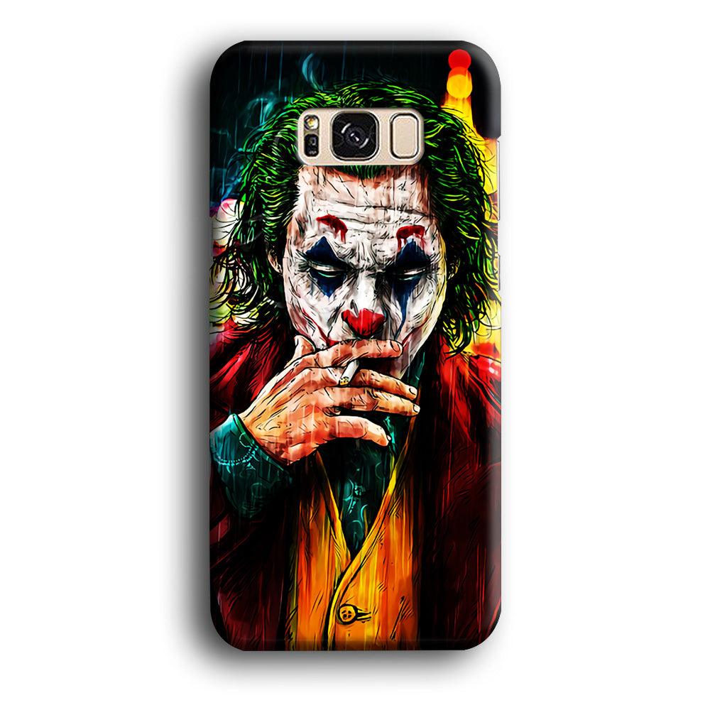 Joker Smoking Painting Samsung Galaxy S8 Case-Plastic / Full Wrap (3D Case)-Xtracase