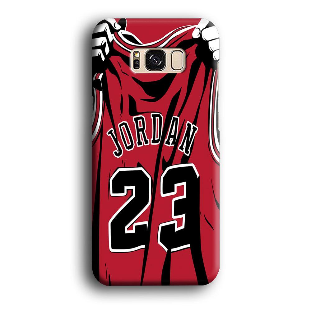 Jordan 23 Jersey Samsung Galaxy S8 Case-Plastic / Full Wrap (3D Case)-Xtracase