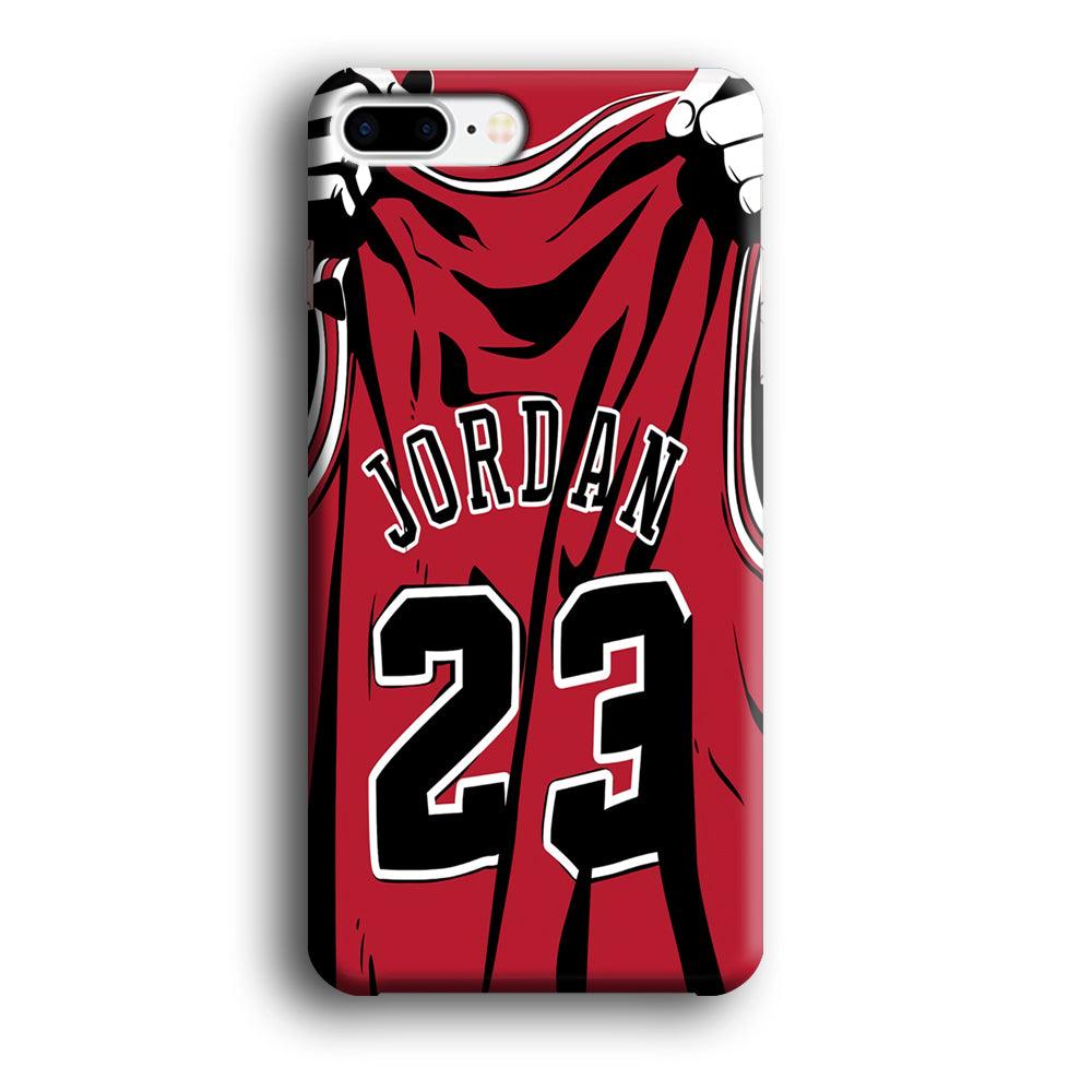Jordan 23 Jersey iPhone 8 Plus Case-Plastic / Full Wrap (3D Case)-Xtracase