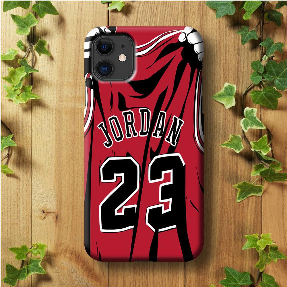 Jordan 23 Jersey iPhone 11 Case-Plastic / Full Wrap (3D Case)-Xtracase