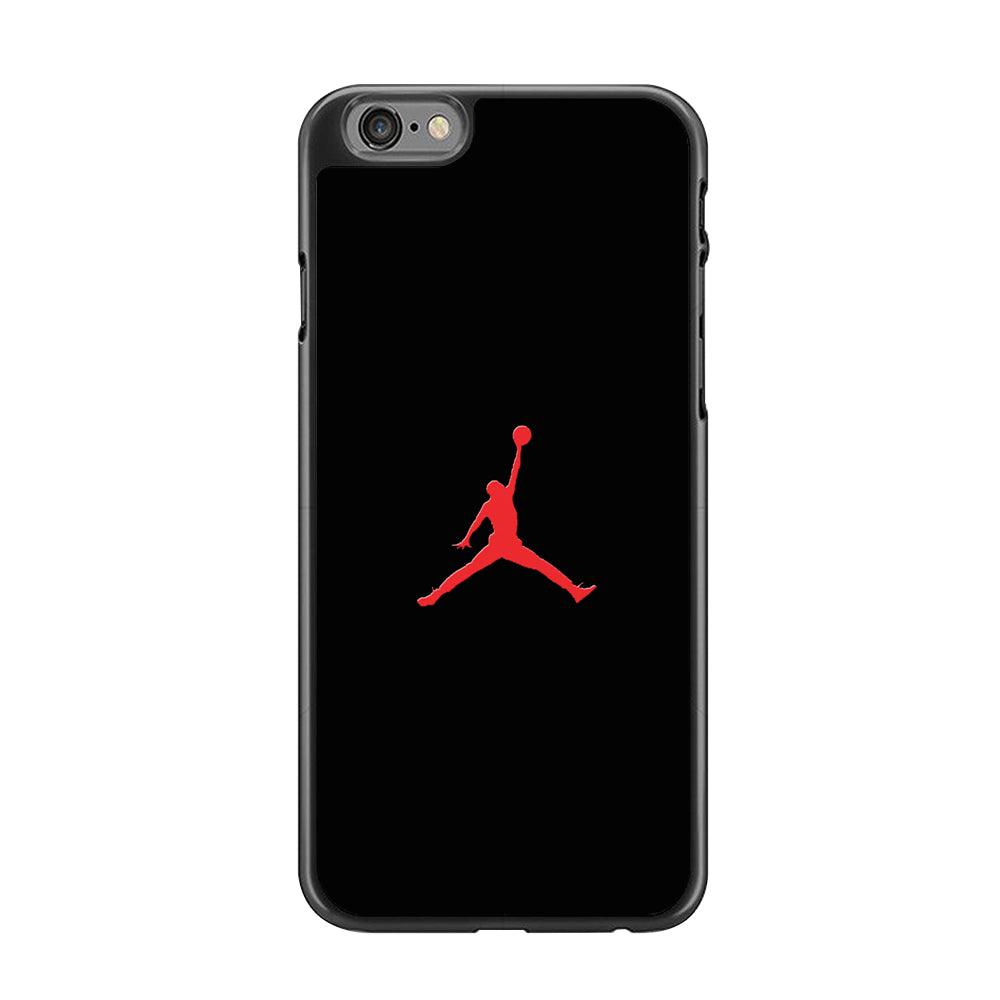 Jordan Logo 003 iPhone 6 | 6s Case-Rubber / Black (2D Case)-Xtracase