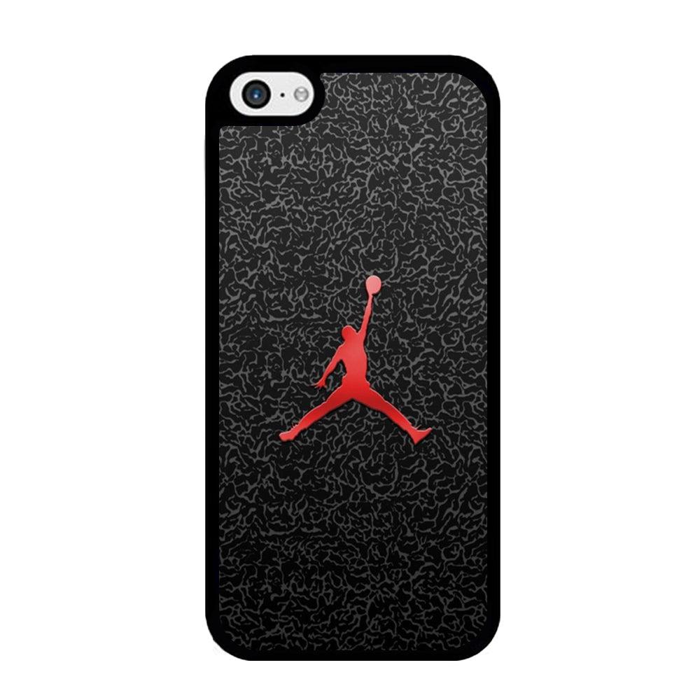 Jordan Logo 004 iPhone 5 | 5s Case-Rubber / Black (2D Case)-Xtracase