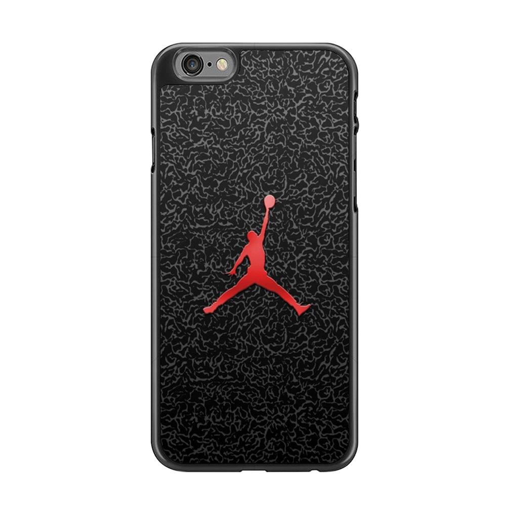 Jordan Logo 004 iPhone 6 | 6s Case-Rubber / Black (2D Case)-Xtracase