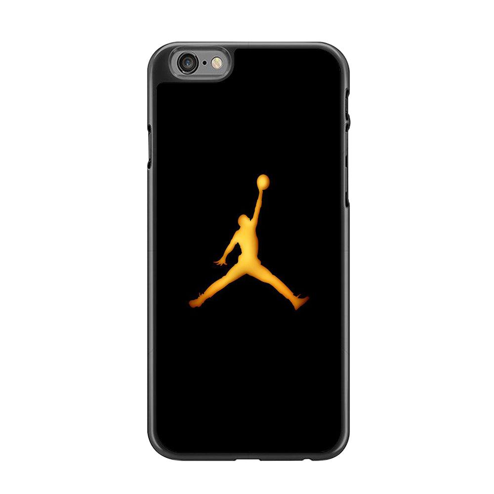 Jordan Logo 006 iPhone 6 | 6s Case-Rubber / Black (2D Case)-Xtracase