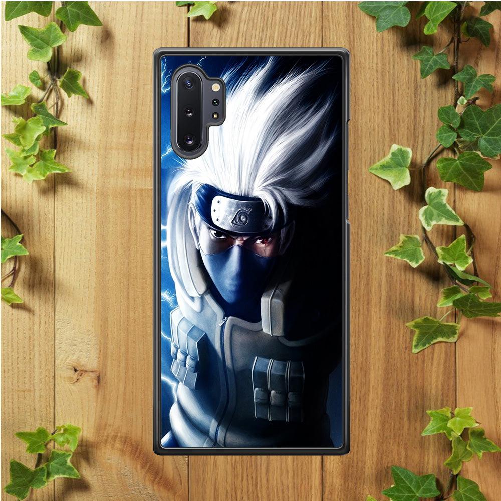 Kakashi Hatake Chidori Samsung Galaxy Note 10 Plus Case-Rubber / Black (2D Case)-Xtracase