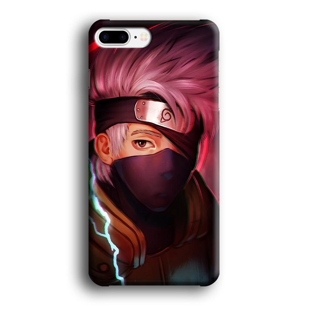 Kakashi Hatake Face iPhone 8 Plus Case-Plastic / Full Wrap (3D Case)-Xtracase