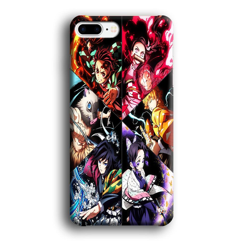 Kimetsu no Yaiba Character iPhone 8 Plus Case-Plastic / Full Wrap (3D Case)-Xtracase