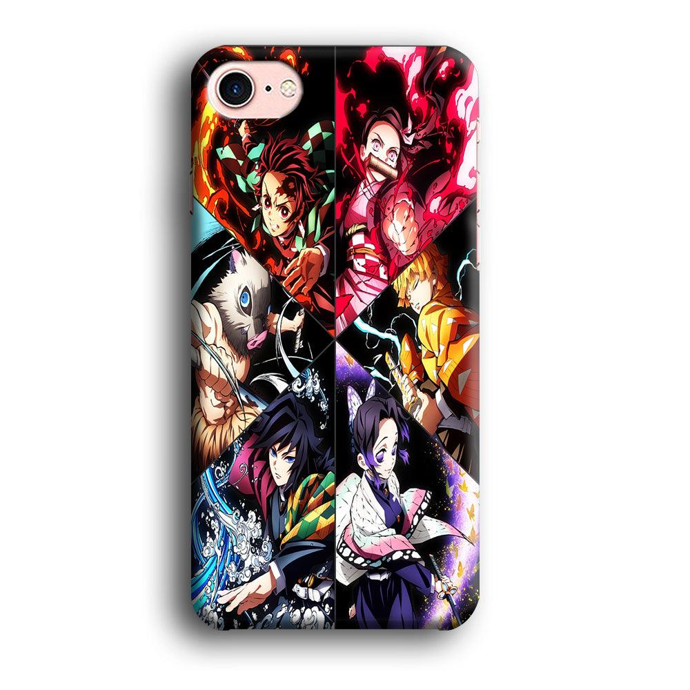 Kimetsu no Yaiba Character iPhone SE 2020 Case-Plastic / Full Wrap (3D Case)-Xtracase