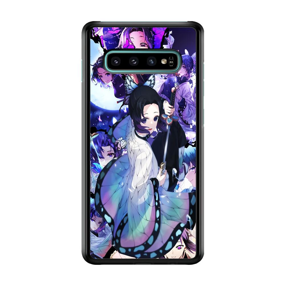 Kimetsu no Yaiba Nezuko Aesthetic Samsung Galaxy S10 Case-Rubber / White (2D Case)-Xtracase