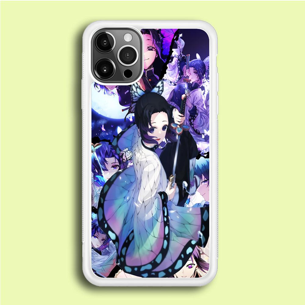 Kimetsu no Yaiba Nezuko Aesthetic iPhone 12 Pro Max Case-Rubber / White (2D Case)-Xtracase