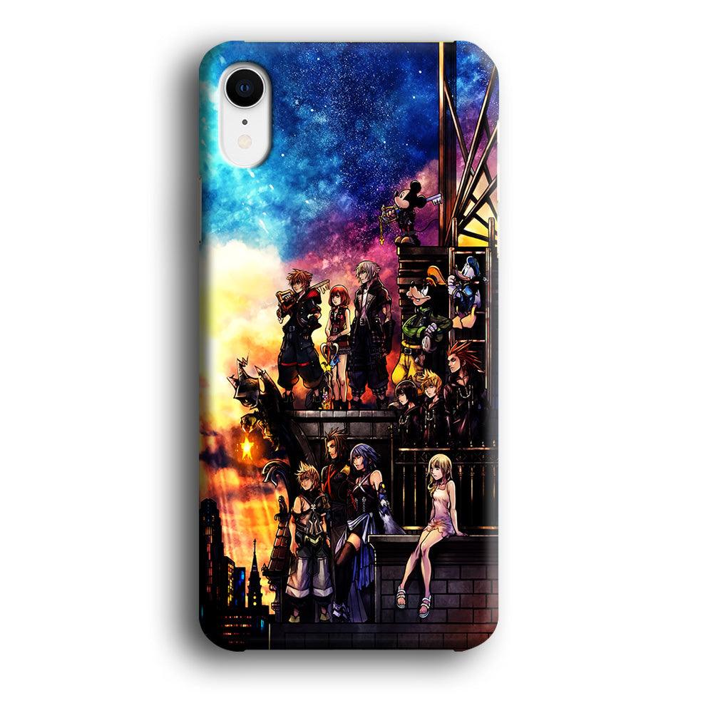 Kingdom Hearts Characters iPhone XR Case-Plastic / Full Wrap (3D Case)-Xtracase