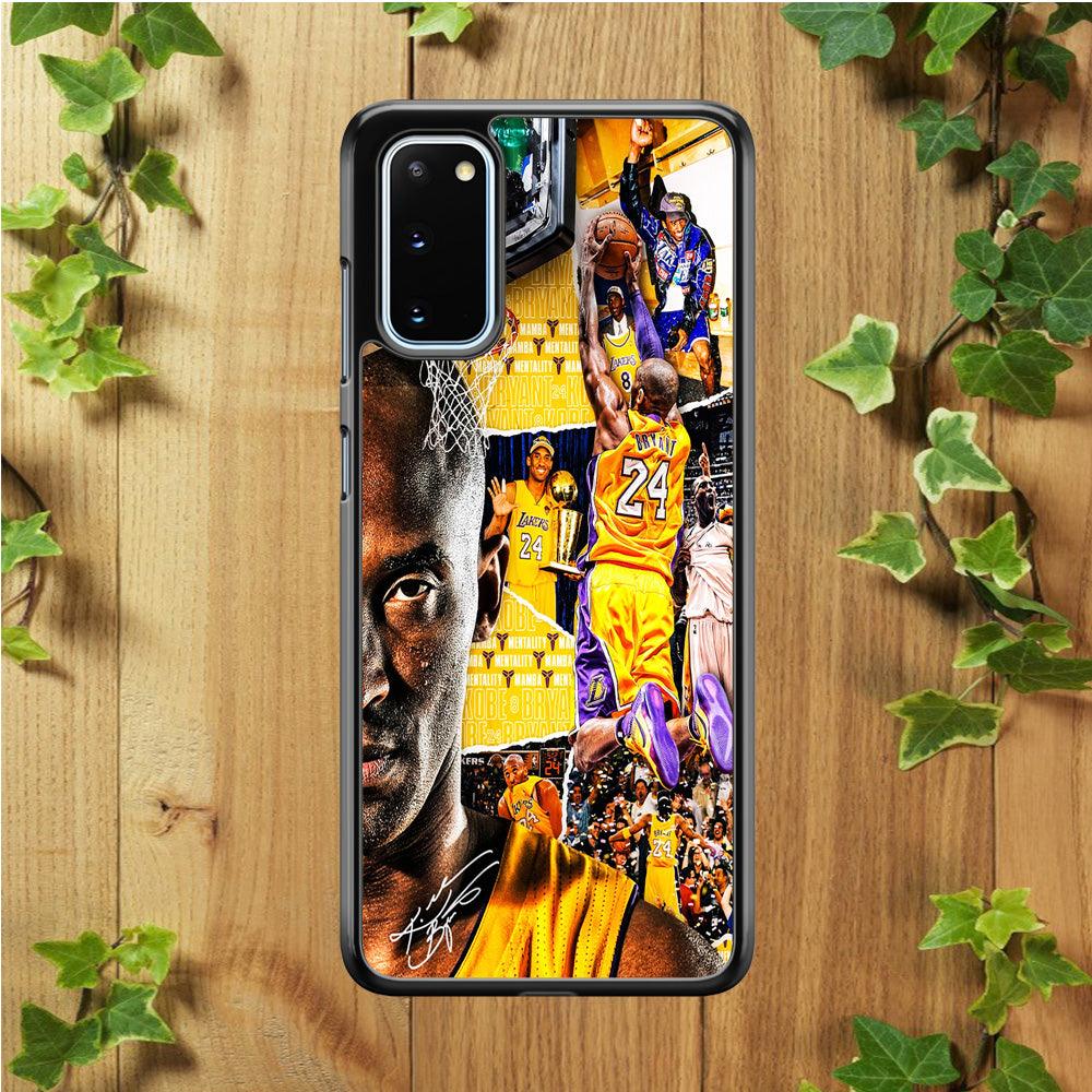 Kobe Bryant Aesthetic Samsung Galaxy S20 Case-Rubber / White (2D Case)-Xtracase