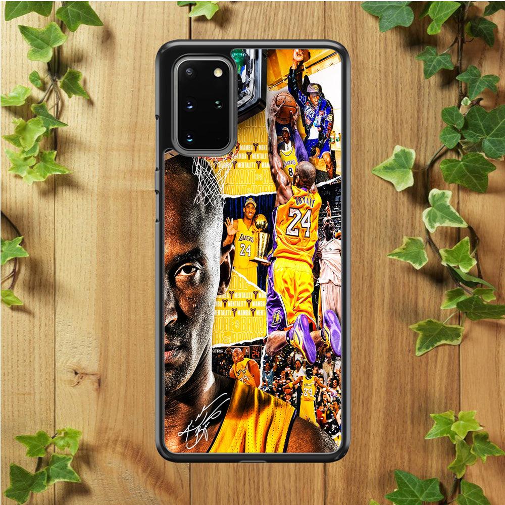 Kobe Bryant Aesthetic Samsung Galaxy S20 Plus Case-Rubber / Black (2D Case)-Xtracase