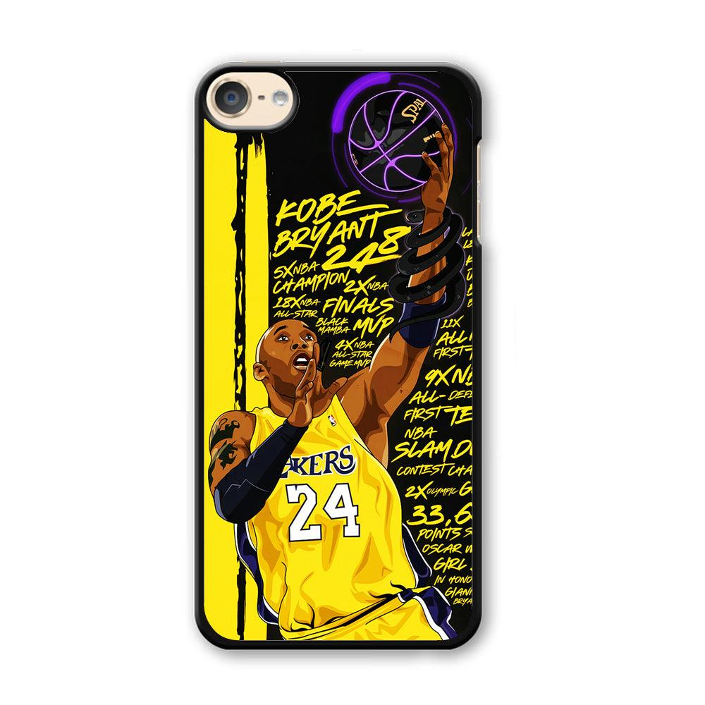 Kobe Bryant Lakers NBA iPod Touch 6 Case-Plastic / Black (2D Case)-Xtracase