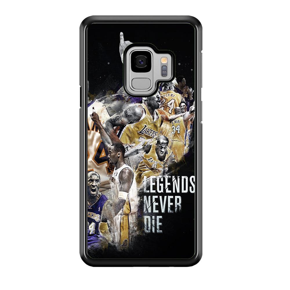 Kobe Bryant Legends Never Die Samsung Galaxy S9 Case-Rubber / Black (2D Case)-Xtracase