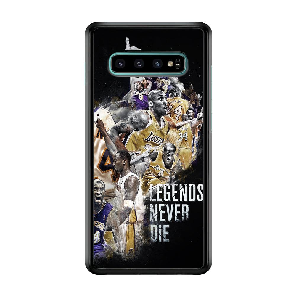 Kobe Bryant Legends Never Die Samsung Galaxy S10 Case-Rubber / Black (2D Case)-Xtracase