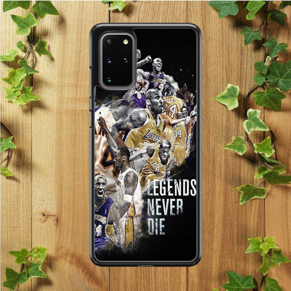 Kobe Bryant Legends Never Die Samsung Galaxy S20 Plus Case-Rubber / Black (2D Case)-Xtracase