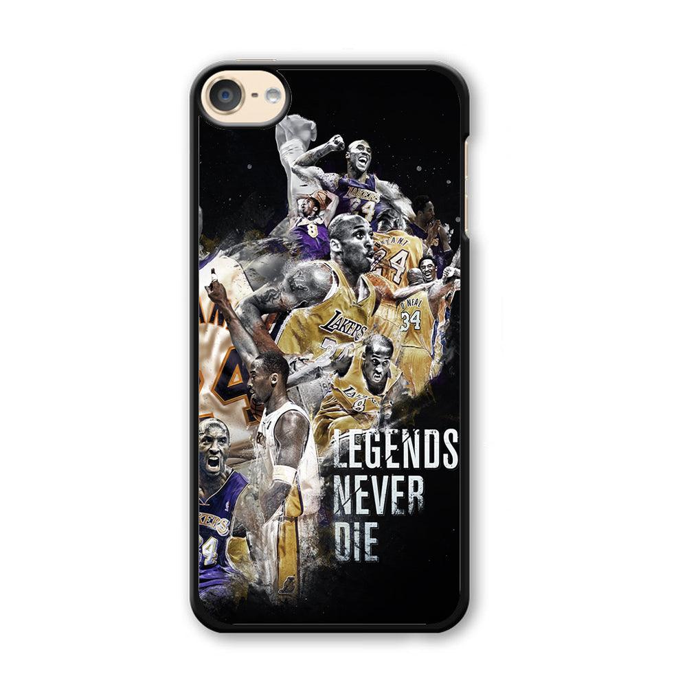 Kobe Bryant Legends Never Die iPod Touch 6 Case-Plastic / Black (2D Case)-Xtracase