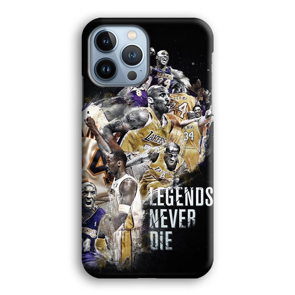 Kobe Bryant Legends Never Die iPhone 13 Pro Max Case-Plastic / Full Wrap (3D Case)-Xtracase