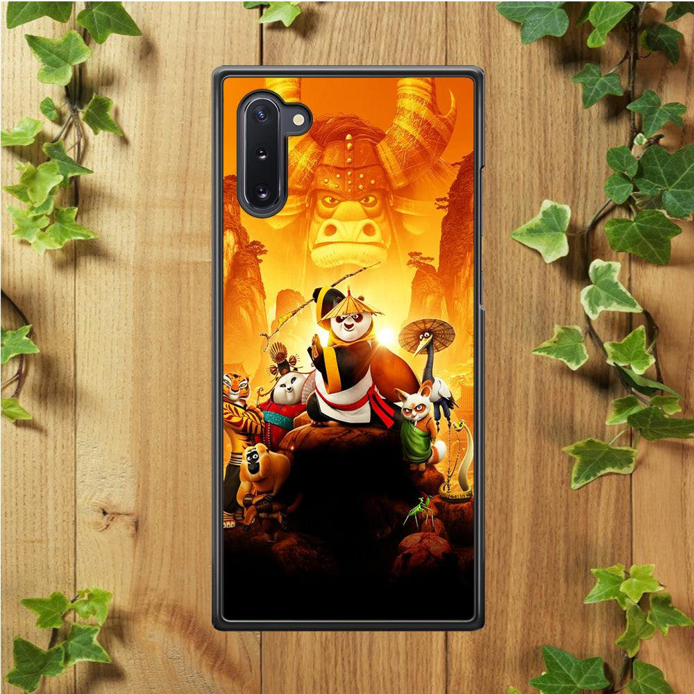 Kung Fu Panda 001 Samsung Galaxy Note 10 Case-Rubber / White (2D Case)-Xtracase