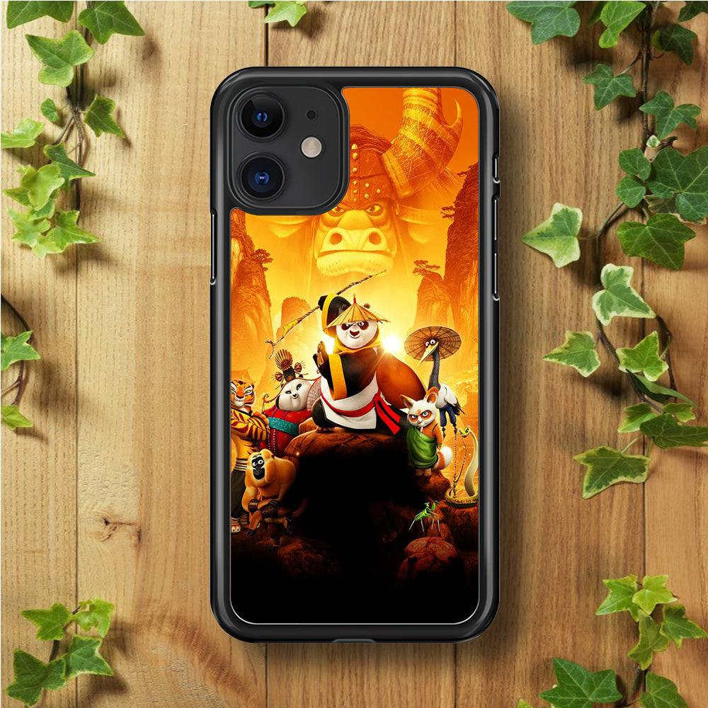 Kung Fu Panda 001 iPhone 11 Case-Rubber / White (2D Case)-Xtracase