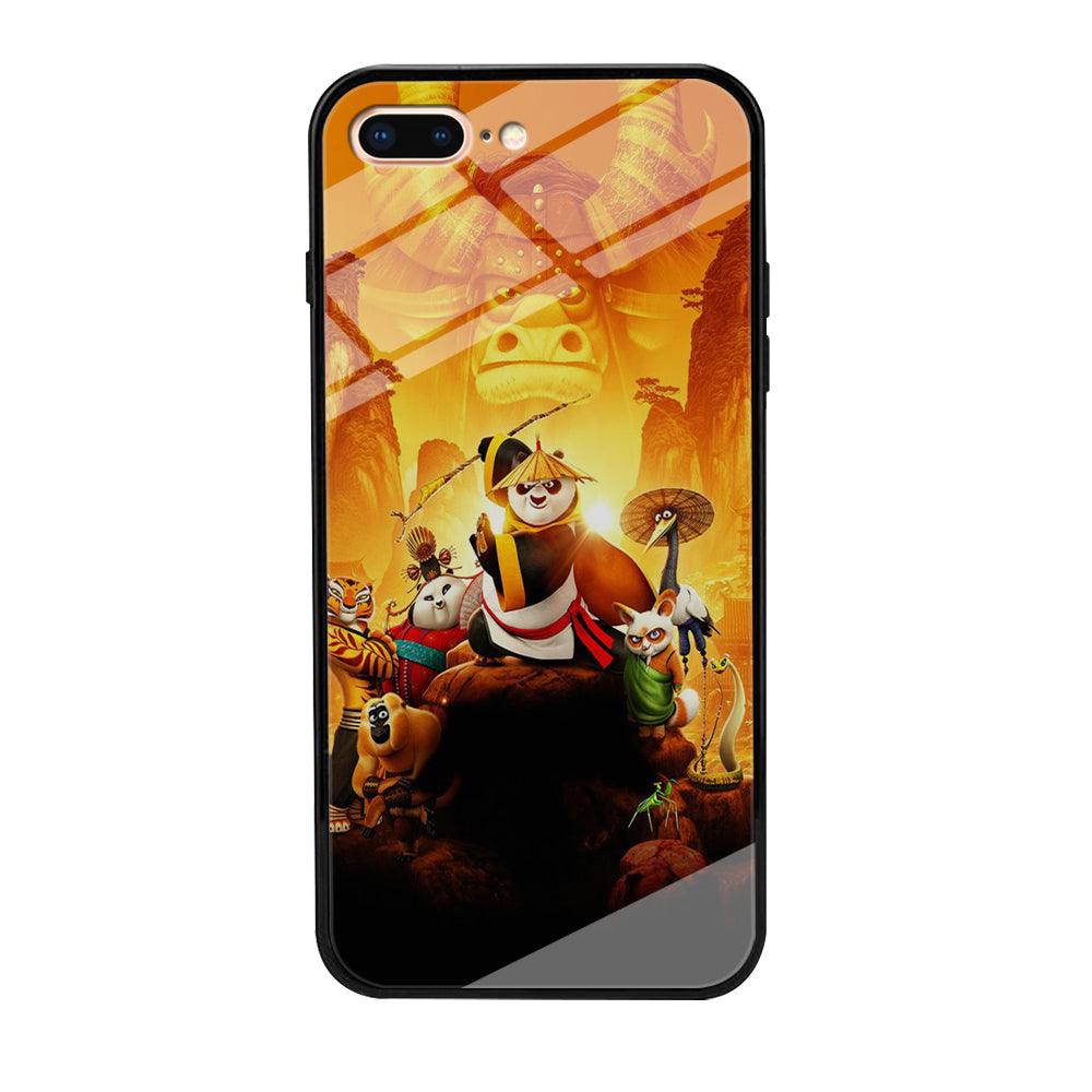 Kung Fu Panda 001 iPhone 8 Plus Case-Tempered Glass Case-Xtracase