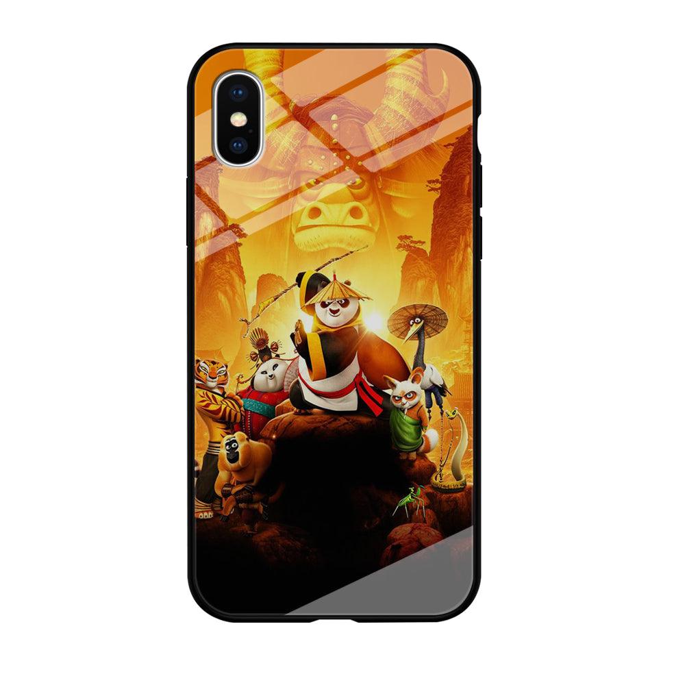 Kung Fu Panda 001 iPhone Xs Max Case-Tempered Glass Case-Xtracase