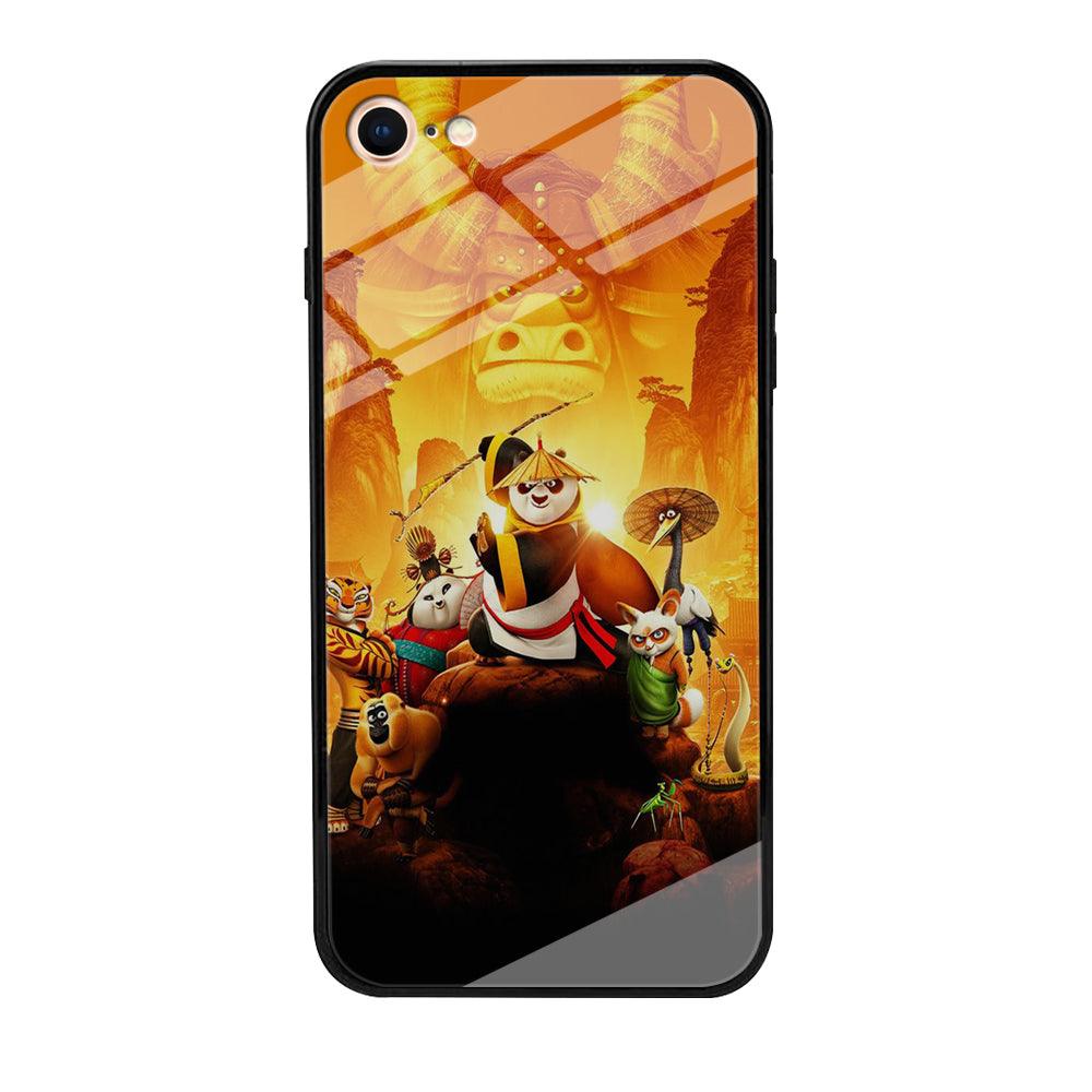 Kung Fu Panda 001 iPhone 8 Case-Tempered Glass Case-Xtracase