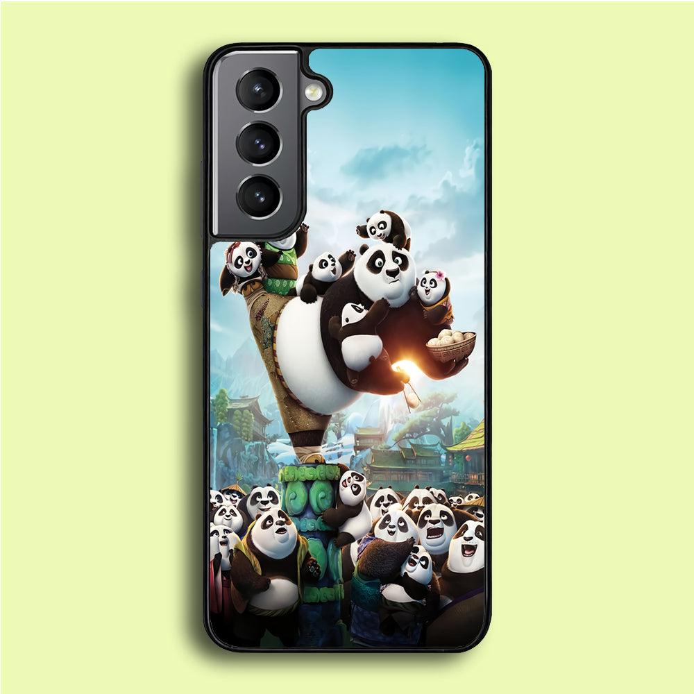 Kung Fu Panda 002 Samsung Galaxy S21 Plus Case-Rubber / White (2D Case)-Xtracase