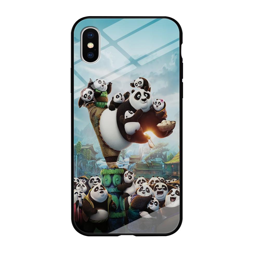 Kung Fu Panda 002 iPhone Xs Case-Tempered Glass Case-Xtracase