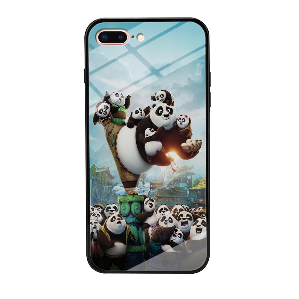 Kung Fu Panda 002 iPhone 8 Plus Case-Tempered Glass Case-Xtracase