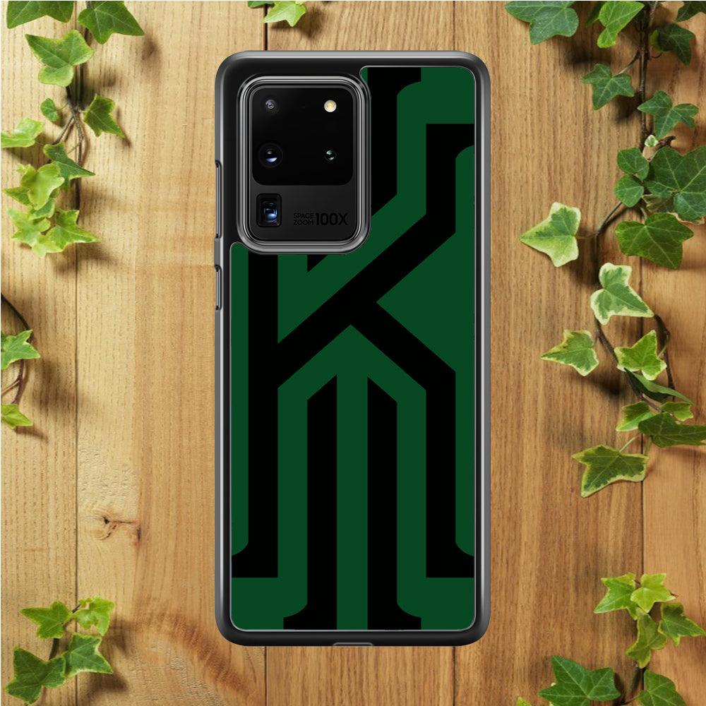 Kyrie Irving Black Green Samsung Galaxy S20 Ultra Case-Rubber / Black (2D Case)-Xtracase