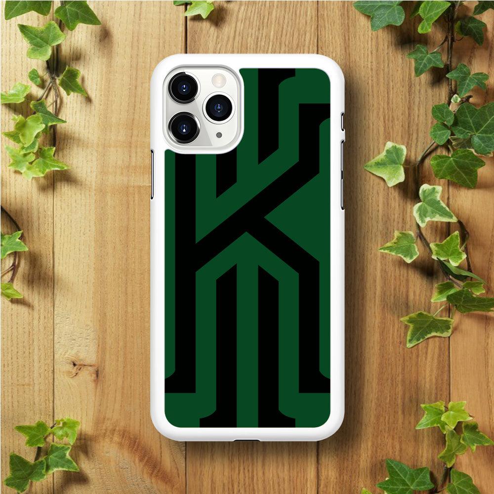 Kyrie Irving Black Green iPhone 11 Pro Case-Rubber / White (2D Case)-Xtracase