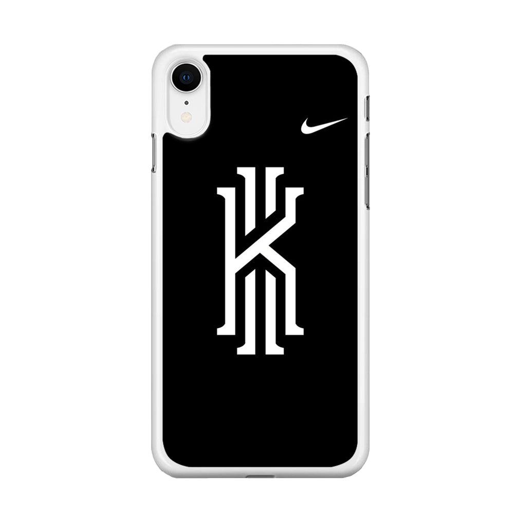 Kyrie Irving Logo 001 iPhone XR Case-Rubber / White (2D Case)-Xtracase