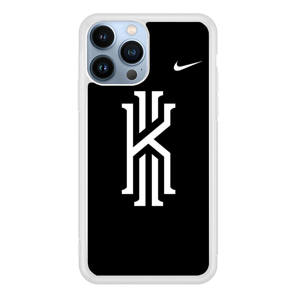 Kyrie Irving Logo 001 iPhone 13 Pro Max Case-Rubber / White (2D Case)-Xtracase