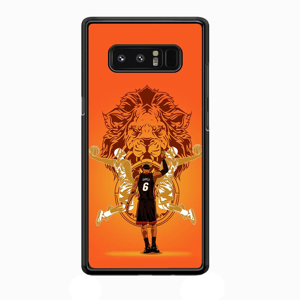 Lebron James Lion Logo Samsung Galaxy Note 8 Case-Plastic / Full Wrap (3D Case)-Xtracase