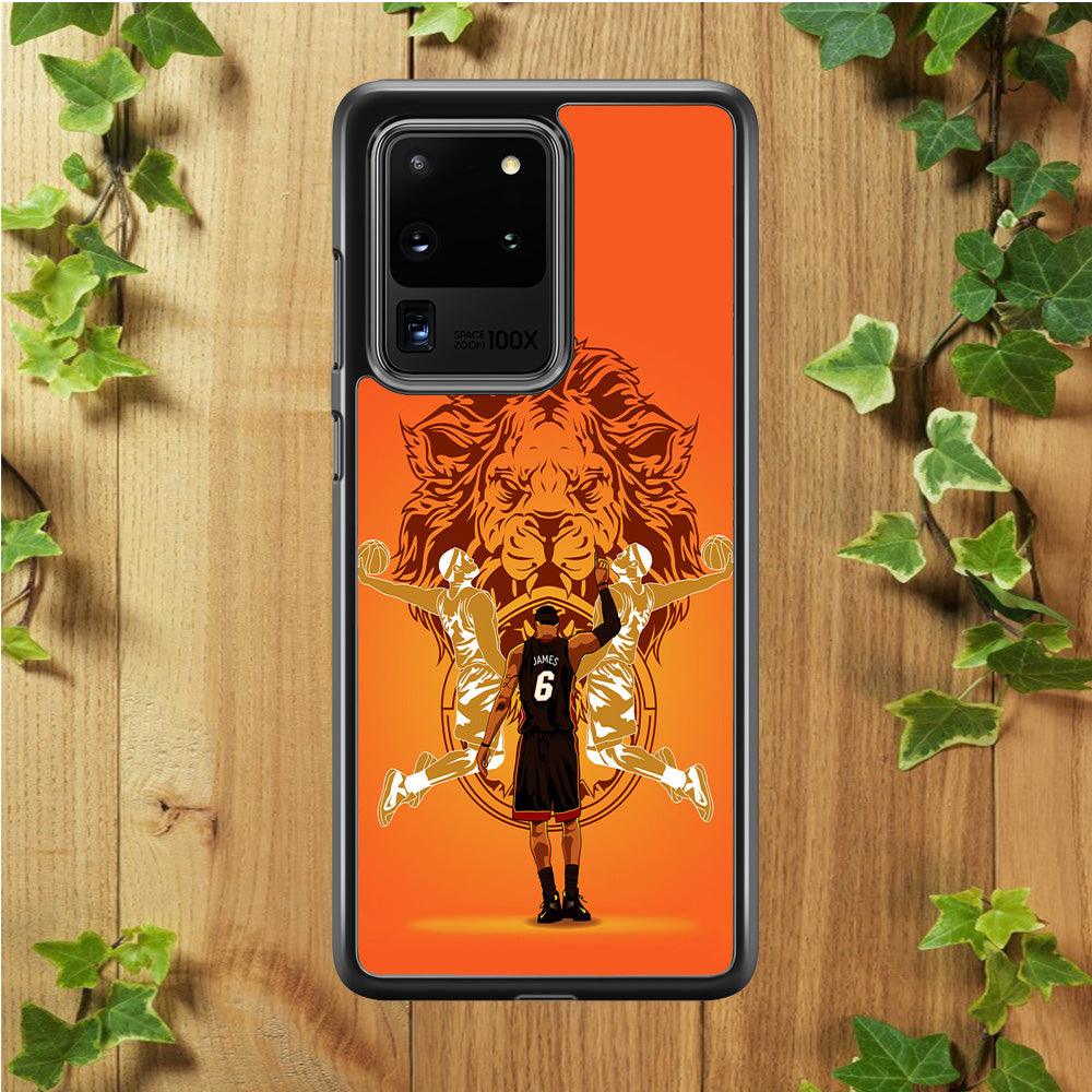Lebron James Lion Logo Samsung Galaxy S20 Ultra Case-Plastic / Full Wrap (3D Case)-Xtracase
