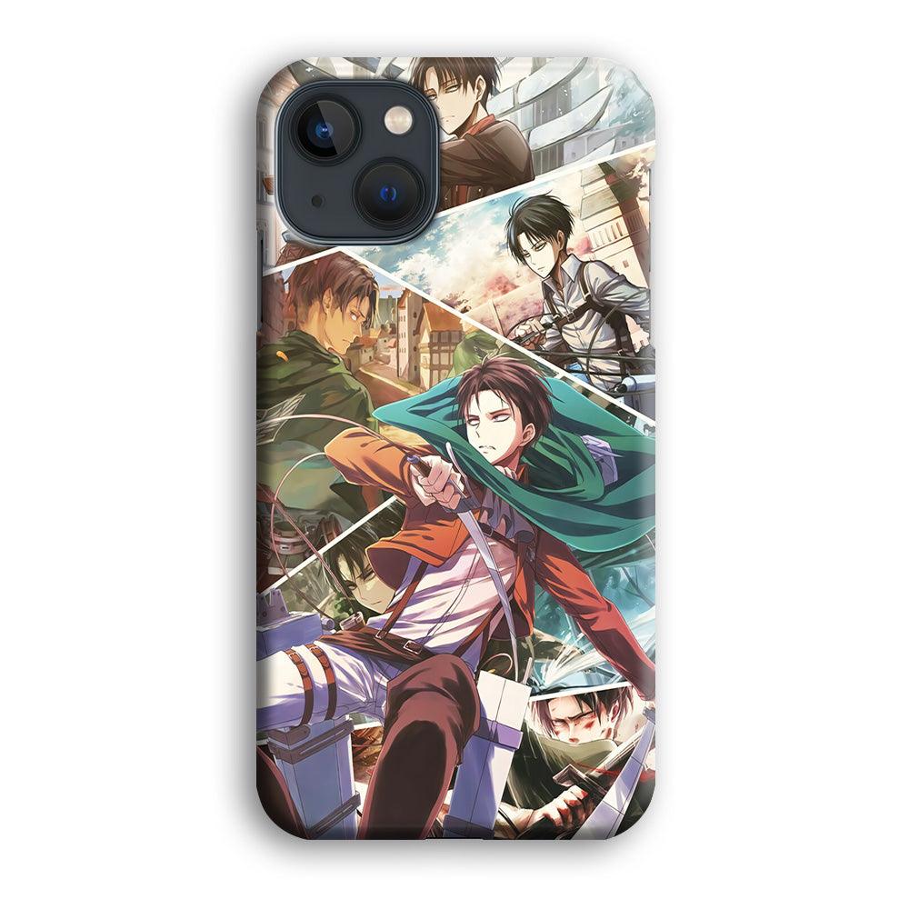 Levi Ackerman Collage iPhone 13 Case-Plastic / Full Wrap (3D Case)-Xtracase