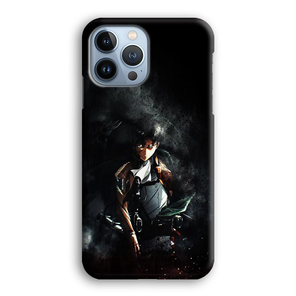 Levi Ackerman Shingeki no Kyojin iPhone 13 Pro Case-Plastic / Full Wrap (3D Case)-Xtracase